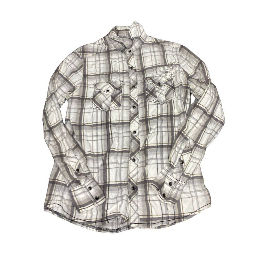 Men's Buckle BKE Button‑Up Shirt – Size Small – Noir/Black